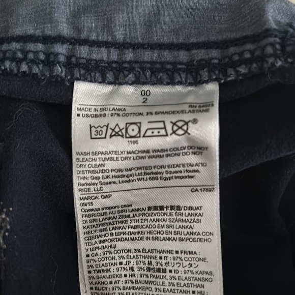 GAP Girlfriend Twill Khaki Chino Pant Navy Size 00 - Picture 12 of 12